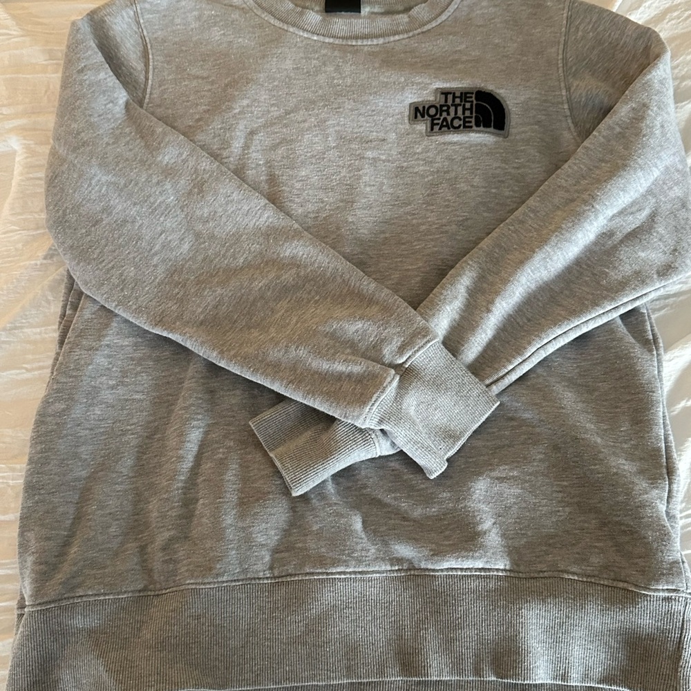 The North Face women's Heather Gray Crewneck Sweater